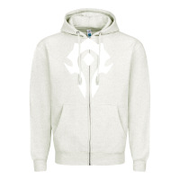 Oatmeal Heather horde symbol Zipper Hoodie - artisFamous