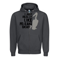 Smoke i just really like pelicans okay Zipper Hoodie - artisFamous