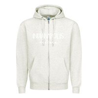 Oatmeal Heather indiana Zipper Hoodie - artisFamous