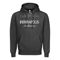 Charcoal Heather indiana Zipper Hoodie - artisFamous