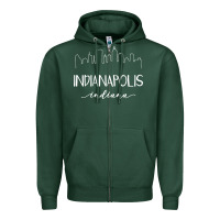 Indiana Zipper Hoodie | Teevron