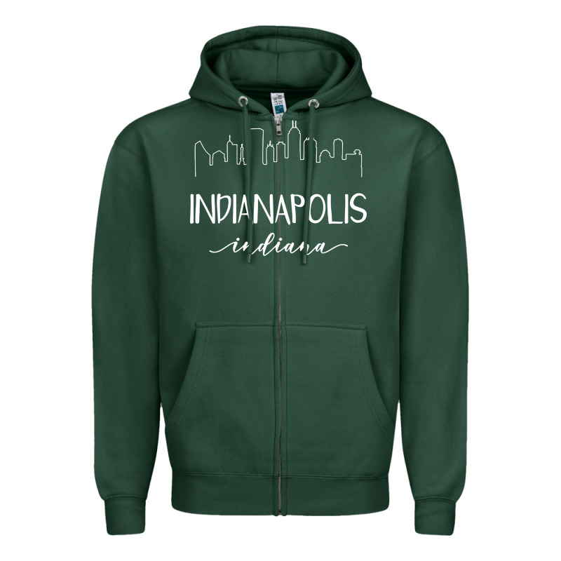 Indiana Zipper Hoodie by artisFamous | Teevron