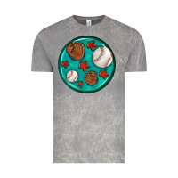 Cloud Rock baseball with sunflower round earrings Vintage Tee - BundleAndBundleShop