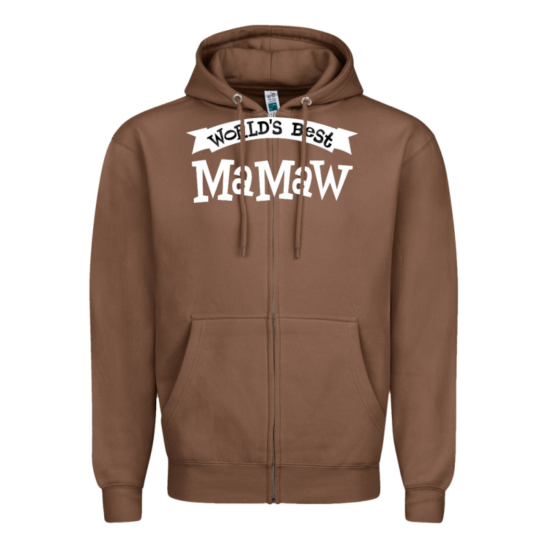 World's Best Mamaw Ever Zipper Hoodie by artisFamous | Teevron
