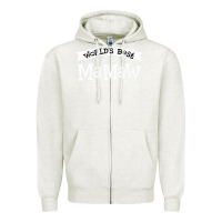 Oatmeal Heather World's Best Mamaw Ever Zipper Hoodie - artisFamous