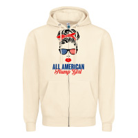 Sandshell all american trump girl Zipper Hoodie - artisFamous