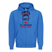 True Royal all american trump girl Zipper Hoodie - artisFamous