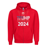 Trump 2024 Take America Back Zipper Hoodie | Teevron