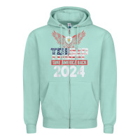 Seafoam trump 2024 take america back Zipper Hoodie - artisFamous