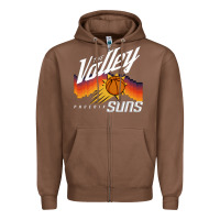 Chestnut the valley oop phoenix basketball retro sunset basketball t shirt Zipper Hoodie - artisFamous