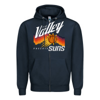 Navy the valley oop phoenix basketball retro sunset basketball t shirt Zipper Hoodie - artisFamous