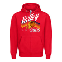 Red the valley oop phoenix basketball retro sunset basketball t shirt Zipper Hoodie - artisFamous