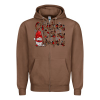 Chestnut christmas with my gnomies Zipper Hoodie - JahusDesignShop