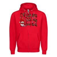 Red christmas with my gnomies Zipper Hoodie - JahusDesignShop