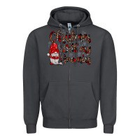 Smoke christmas with my gnomies Zipper Hoodie - JahusDesignShop