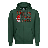 Sports Green christmas with my gnomies Zipper Hoodie - JahusDesignShop