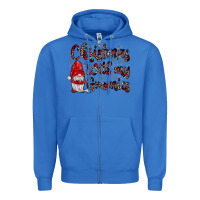 True Royal christmas with my gnomies Zipper Hoodie - JahusDesignShop
