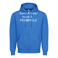 True Royal save a deer   hunt a pedophil Zipper Hoodie - artisFamous