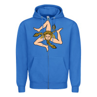 True Royal sicilian triskelion Zipper Hoodie - artisFamous