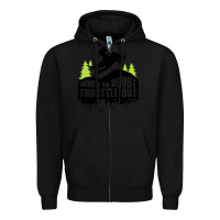 Black snowmobile throttle Zipper Hoodie - artisFamous