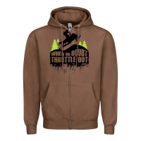 Chestnut snowmobile throttle Zipper Hoodie - artisFamous