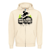 Sandshell snowmobile throttle Zipper Hoodie - artisFamous
