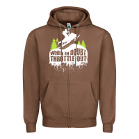 Chestnut snowmobile throttle Zipper Hoodie - artisFamous