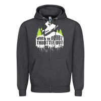 Smoke snowmobile throttle Zipper Hoodie - artisFamous