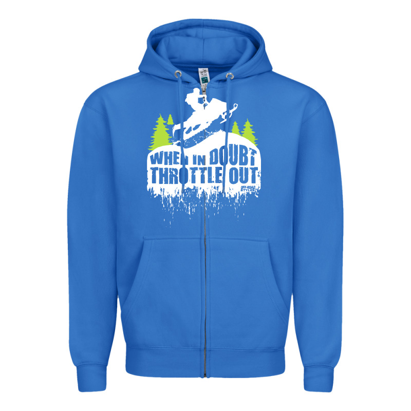Snowmobile Throttle Zipper Hoodie by artisFamous | Teevron