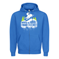 True Royal snowmobile throttle Zipper Hoodie - artisFamous