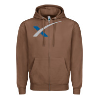 Chestnut space X Zipper Hoodie - artisFamous
