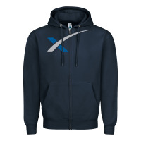 Navy space X Zipper Hoodie - artisFamous