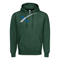 Sports Green space X Zipper Hoodie - artisFamous