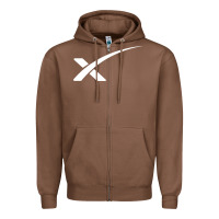 Chestnut space X Zipper Hoodie - artisFamous