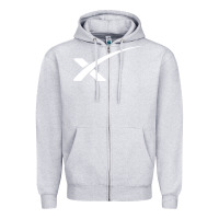 Heather Grey space X Zipper Hoodie - artisFamous