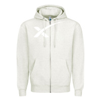Oatmeal Heather space X Zipper Hoodie - artisFamous