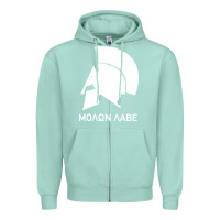 Seafoam spartan helmet Zipper Hoodie - artisFamous