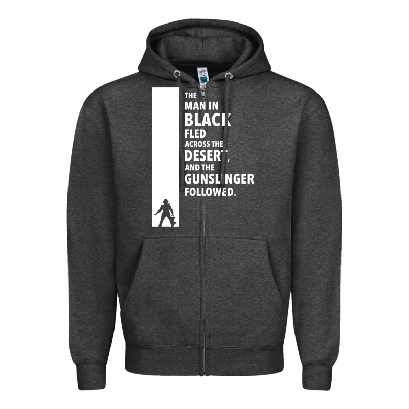 The Man In Black Fled Across The Desert Zipper Hoodie by artisFamous | Teevron