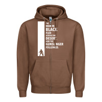 Chestnut the man in black fled across the desert Zipper Hoodie - artisFamous