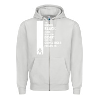 Dove Grey the man in black fled across the desert Zipper Hoodie - artisFamous