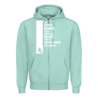 Seafoam the man in black fled across the desert Zipper Hoodie - artisFamous