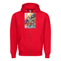 Red fast and furious 9 Zipper Hoodie - artisFamous