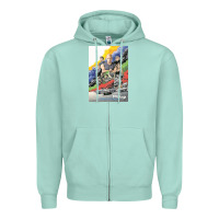 Seafoam fast and furious 9 Zipper Hoodie - artisFamous