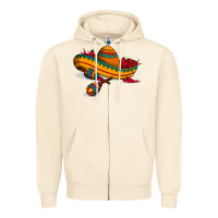 Sandshell maracas sombrero mexican Zipper Hoodie - artisFamous