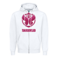 White tomorrowland around the world 2021 Zipper Hoodie - artisFamous