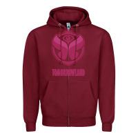 Burgundy tomorrowland around the world 2021 Zipper Hoodie - artisFamous