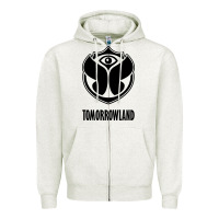 Oatmeal Heather tomorrowland around the world Zipper Hoodie - artisFamous
