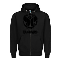 Black tomorrowland around the world Zipper Hoodie - artisFamous