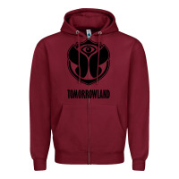 Burgundy tomorrowland around the world Zipper Hoodie - artisFamous
