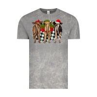 Cloud Rock christmas heifers back view Vintage Tee - RanaPortraitStore